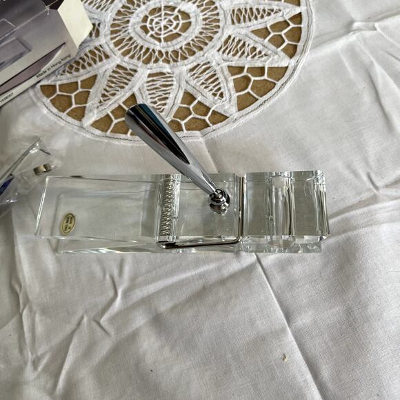 Acrylic Memo Clip in BOX with ball point pen and letter opener - Picture 5 of 7